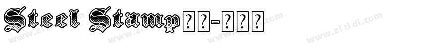 Steel Stamp钢印字体转换